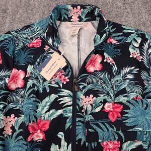 Tommy Bahama Jacket Womens XS Multicolor Floral Everyday Active Full Zip UPF 50